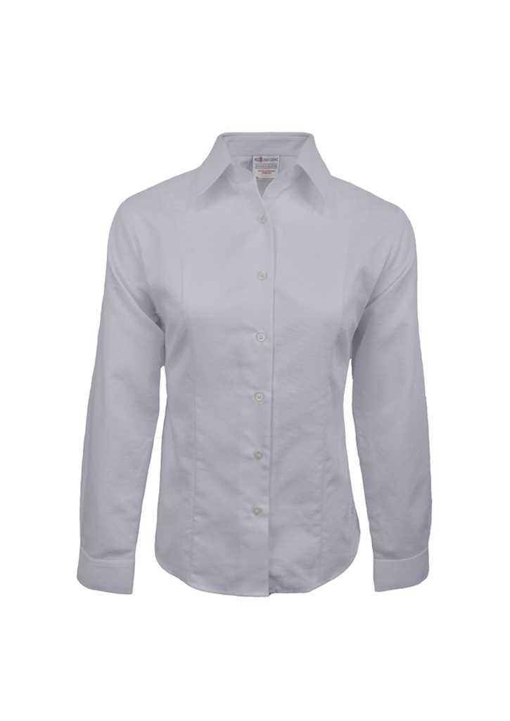 Girls L/S School Blouse White