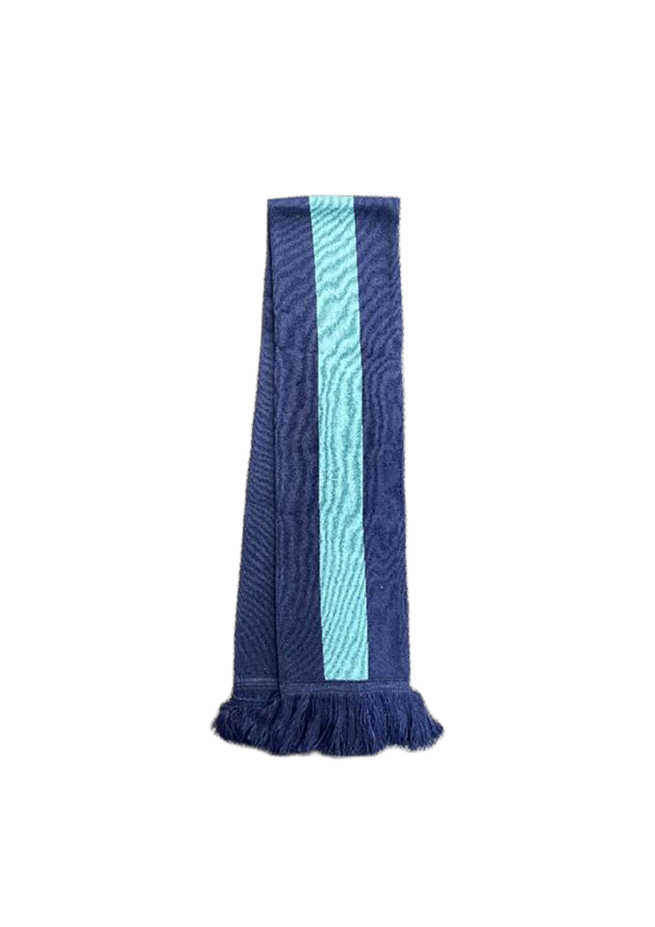 Hillmorton High School Scarf Navy/Teal/Silver 1SZ