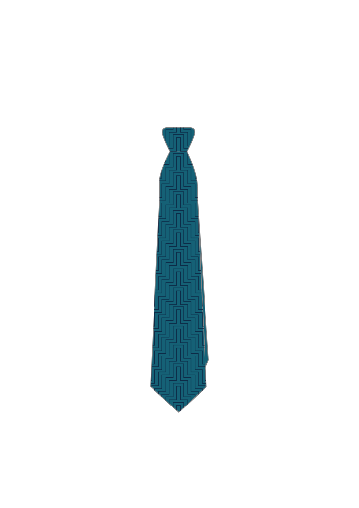 Hillmorton High School Senior Tie Teal/Navy 1SZ